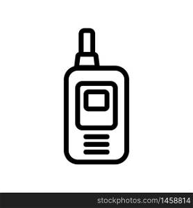 walkie talkie repeaters icon vector. walkie talkie repeaters sign. isolated contour symbol illustration. walkie talkie repeaters icon vector outline illustration