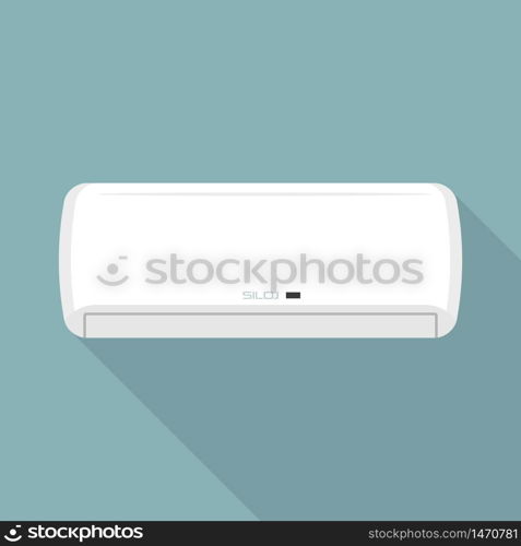 Wall air conditioner icon. Flat illustration of wall air conditioner vector icon for web design. Wall air conditioner icon, flat style