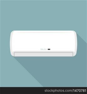 Wall air conditioner icon. Flat illustration of wall air conditioner vector icon for web design. Wall air conditioner icon, flat style