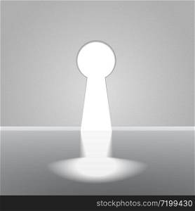 wall and keyhole to outside vector design