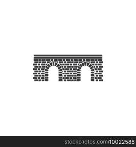 Wall bridge logo illustration vector design