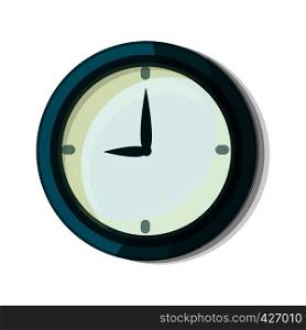Wall clock icon. Cartoon of wall clock vector icon for web design isolated on white background. Wall clock icon, cartoon style