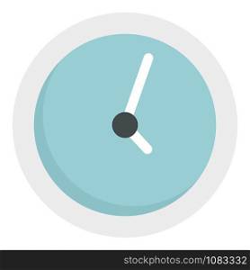 Wall clock icon. Flat illustration of wall clock vector icon for web design. Wall clock icon, flat style