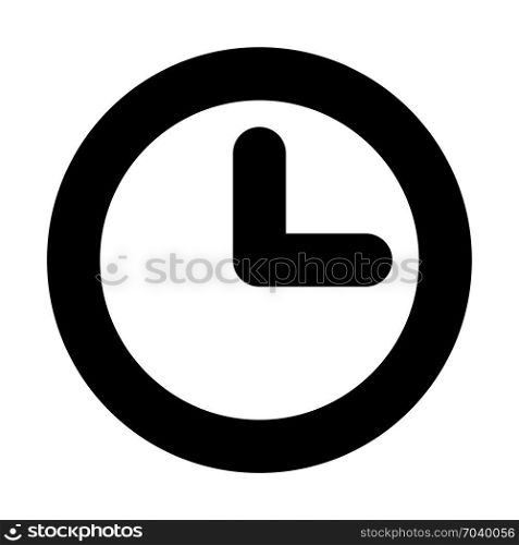 wall clock, icon on isolated background