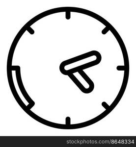 Wall clock icon outline vector. Web hour. Digital timer. Wall clock icon outline vector. Web hour