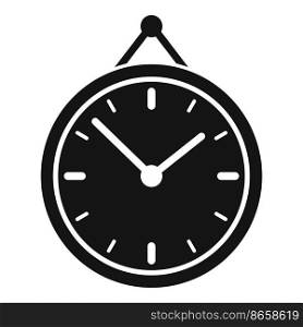 Wall clock icon simple vector. Work time. Remote worker. Wall clock icon simple vector. Work time