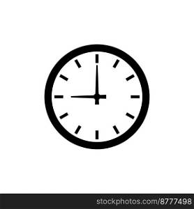 wall clock icon vector illustration simple design
