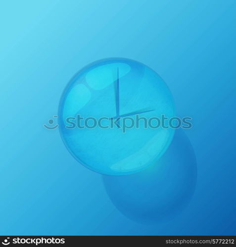 Wall clock. Vector illustration.