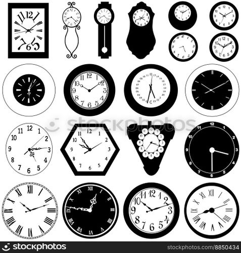 Wall clock vector image