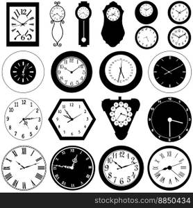 Wall clock vector image