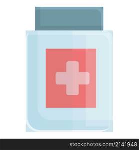 Wall first aid kit icon cartoon vector. Emergency box. Medical bag. Wall first aid kit icon cartoon vector. Emergency box