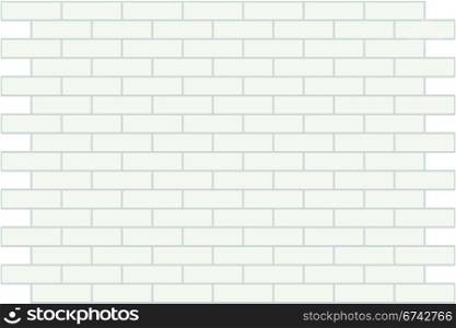 Wall from a white brick. A background. A vector illustration.