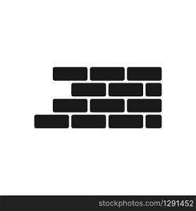 wall icon in trendy flat design