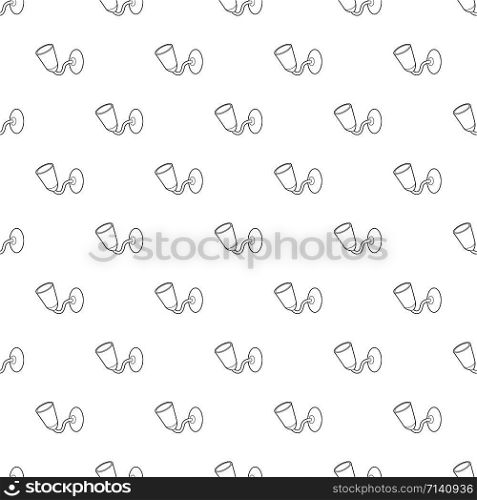 Wall lamp icon in outline style isolated on white background. Illumination symbol. Wall lamp icon, outline style