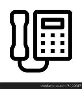 wall phone, icon on isolated background