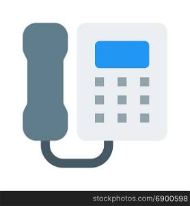 wall phone, icon on isolated background