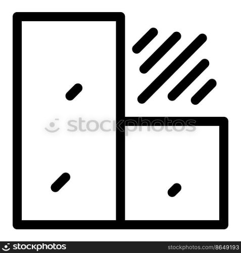 Wall pile icon outline vector. Drywall construction. Plaster house. Wall pile icon outline vector. Drywall construction