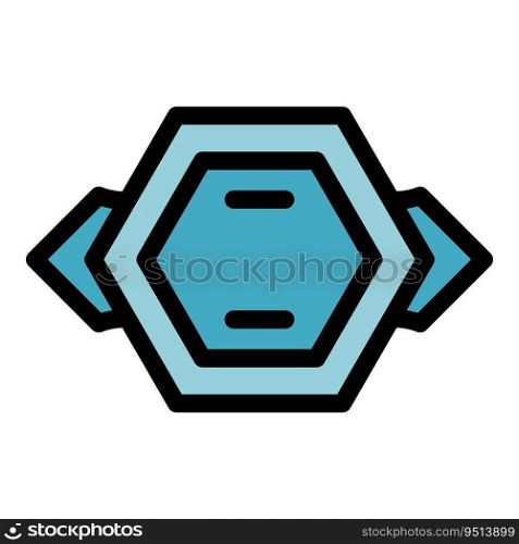 Wall service icon outline vector. Monitor control. Screen house color flat. Wall service icon vector flat