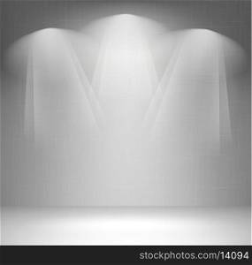 Wall with spotlight