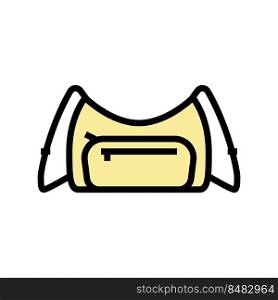 wallet bag woman color icon vector. wallet bag woman sign. isolated symbol illustration. wallet bag woman color icon vector illustration