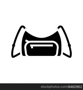 wallet bag woman glyph icon vector. wallet bag woman sign. isolated symbol illustration. wallet bag woman glyph icon vector illustration