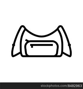 wallet bag woman line icon vector. wallet bag woman sign. isolated contour symbol black illustration. wallet bag woman line icon vector illustration