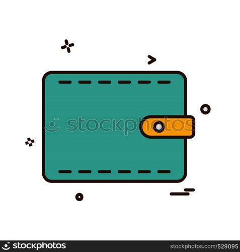 Wallet icon design vector