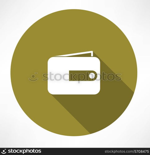 wallet icon. Flat modern style vector illustration