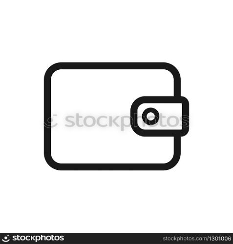 wallet icon in trendy flat style