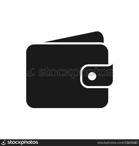 wallet icon in trendy flat style