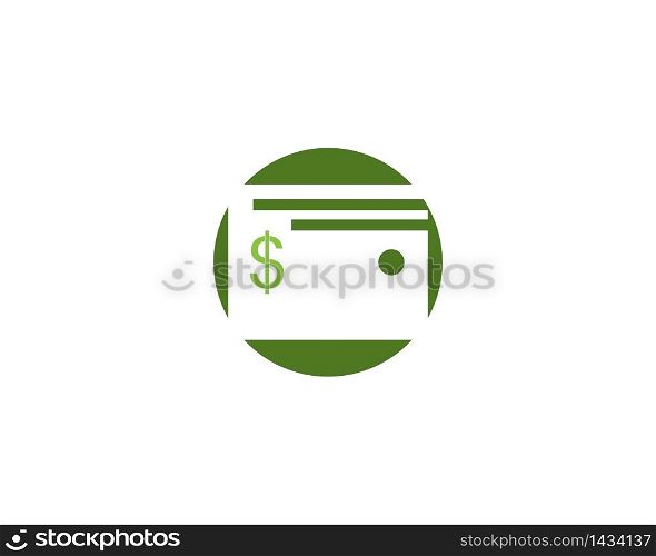 Wallet icon logo design concept