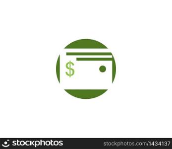 Wallet icon logo design concept