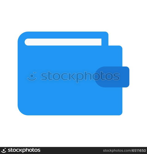 wallet, icon on isolated background