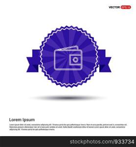 wallet icon - Purple Ribbon banner