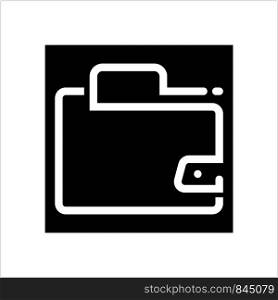 Wallet Icon, Purse Creative Design Vector Art Illustration