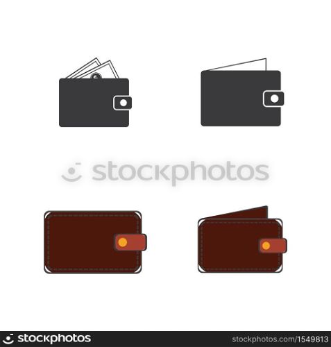 wallet icon vector illustration template