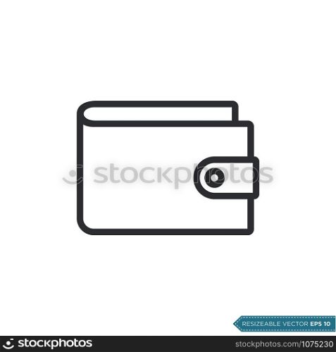 Wallet Icon Vector Template Flat Design