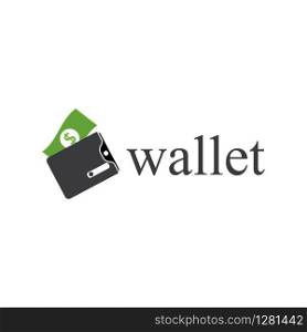 wallet logo icon vector template