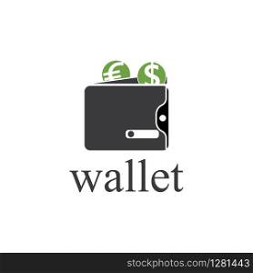wallet logo icon vector template