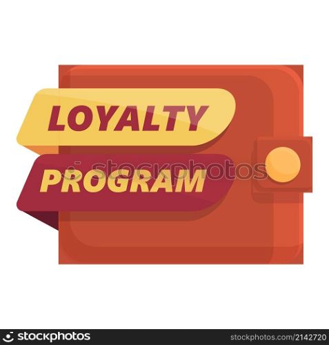 Wallet loyalty program icon cartoon vector. Card gift. Retail reward. Wallet loyalty program icon cartoon vector. Card gift