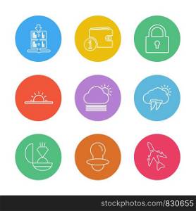 wallet , ring , aeroplane , Ecology , eco , icons , weather , enviroement , icon, vector, design, flat, collection, style, creative, icons , cloud , rain , storm , moon , rainbow , sun , sunlight ,