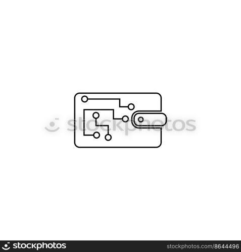 WALLET SYMBOL ICON VECTOR ILLUSTRATION DESIGN