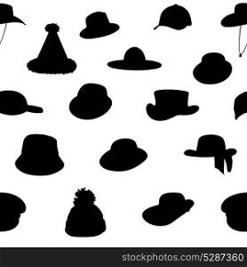 Wallets collection silhouette seamless pattern. vector illustration