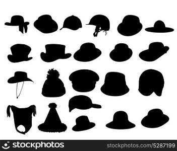 Wallets collection silhouette vector illustration. EPS 10.