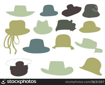 Wallets collection silhouette vector illustration isolated on white background.