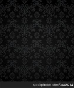 Wallpaper pattern black, seamless