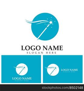 Wand magic hat Logo Template vector symbol design