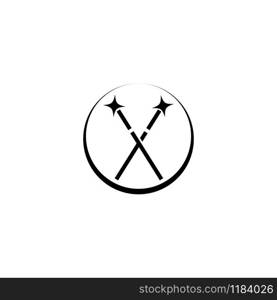Wand magic hat Logo Template vector symbol nature