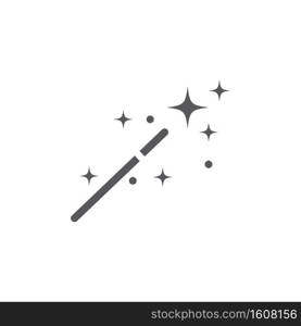 Wand magic stick Logo Template vector symbol 