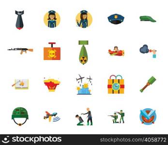 War and terror creative icon set. Can be used for topics like terrorism, danger, rebel, revolution, violence, public security
